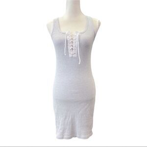 Venus Ribbed Lace Up Dress -‎ Size Small